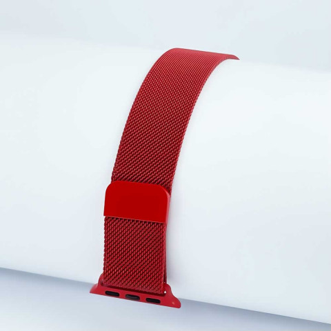 Ремешок для Apple watch 38/40/41mm Milanese Loop Band Red